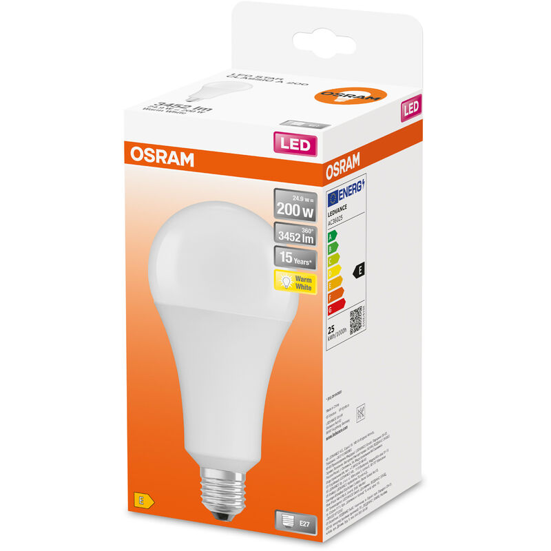 OSRAM LAMPADINA LED CLASSIC A 40 5.5W E27 2700K CON SENSORE CREPUSCOLARE