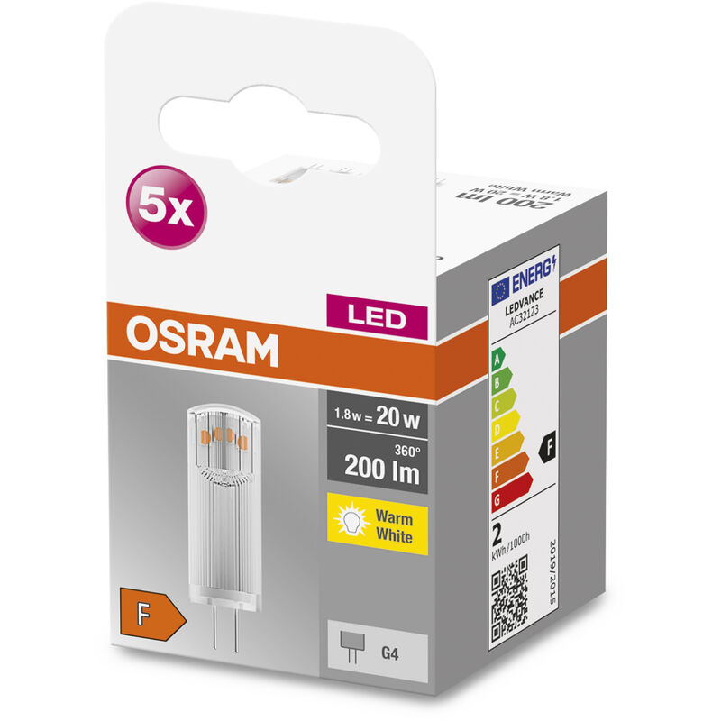 OSRAM 4058075432710 LED (monocolore) ERP E (A - G) R7s Forma cilindrica 7 W  60 W Bianco