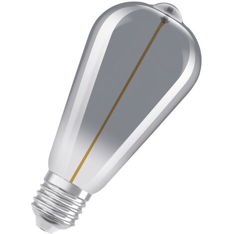 OSRAM Vintage 1906 Classic A Fil Led Lamp, E27, Bulb Shape, Gold, 1.8W, 80Lm, 2700K, Warm White Light, Very Low Energy Consumption, Long Life, Magnetic Filament