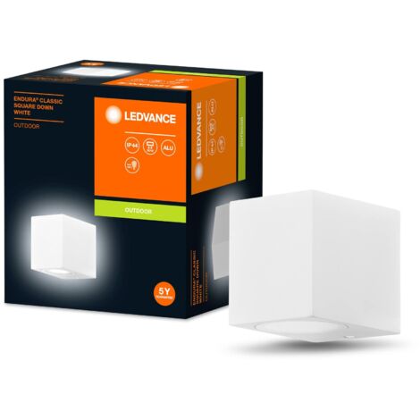 LEDVANCE ENDURA Classic Square Down Außen-Wandleuchte, weiß, GU10 ...