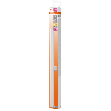OSRAM Lampada LED LEDinestra a forma di asta in plastica satinata, attacco S14d, dimmerabile, luce bianca calda con 2700 K, lunghezza 50 cm, 4,7 W, 470 lm, eccellente resa cromatica con CRI 90, EEK F.