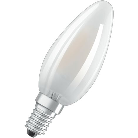 OSRAM Lampada LED - E14 - bianco caldo - 2700 K - 4 W - Sostituisce lampade  ad incandescenza 40W - chiara 