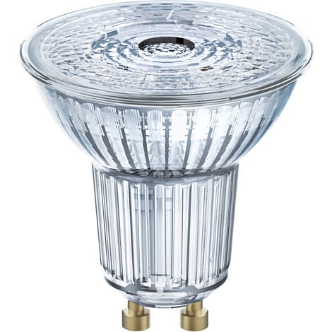 OSRAM Ampoules Spot LED Warm Réflecteur 2700K, Verre, GU10, 3.6W = 50W, Pack de 10