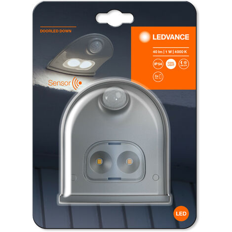 LEDVANCE Lampada da esterno LED a parete con alimentatore a batteria, Door  LED Down / 0,95