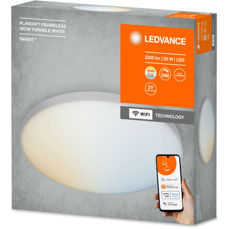 Plafoniera LED 24W tonda 4000°K Ledvance Osram con sensore di