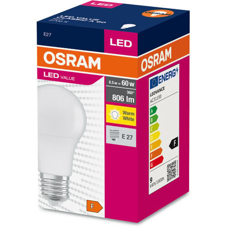 Osram LED Value Classic A 60 FR 8,5 W / 2700 K E27