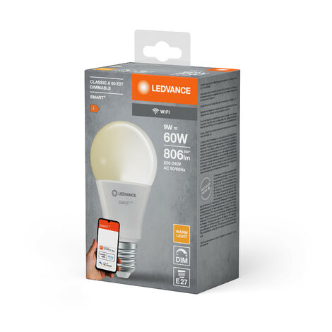 Lampadina LED E27, Dimmerabile 14W (equivalenti a 100W), 2700K-6500 lumen,luce bianca calda -Controllo remoto + controllo app[Classe di efficienza energetica A