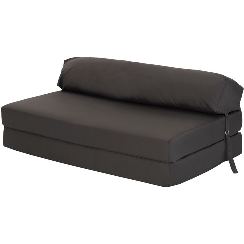 Yodolla 3-in-1 Futon Sofa Bed Chair,Convertible Sofa Sleeper-Dark Gray