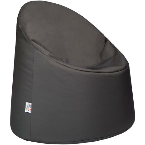 Ready Steady Bed - Kids Bean Bag Chair, 65x60 cm Water Resistant Children Bean Bag, Indoor Sofa Seat for Kids, Toddler Lightweight Pouffes Chair for Living Room - Dark Grey