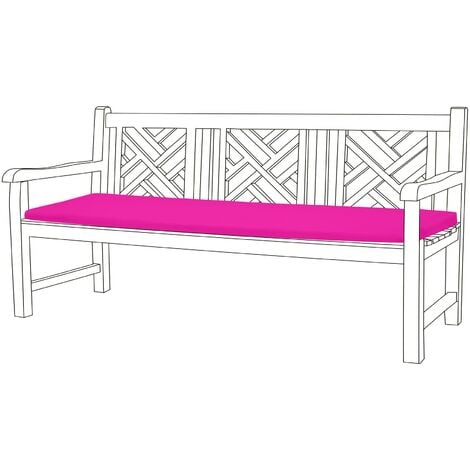 Pink outdoor bench outlet cushion