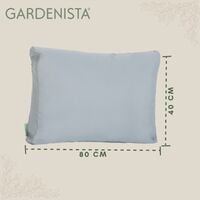 Gardenista Pallet Garden Furniture Cushions Sets Water Resistant Covers Seat Wooden Sofa, Grey (Only Back Cushion)