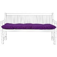 Gardenista Outdoor Garden 2 / 3 Seater Tufted Bench Cushion Water Resistant Pad Replacement, Purple