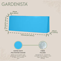 Gardenista Pallet Seating Garden Furniture DIY Foam Cushions with Water Resistant Covers, Turquoise