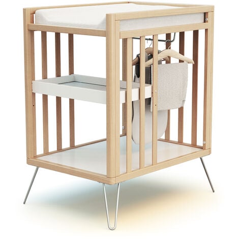 JURABABY - Table à langer 2 étagères ONLY en bois 76 x 56 x 94 cm