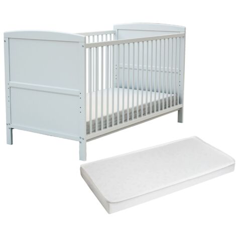 AT4 - Lit bébé évolutif avec matelas ESSENTIEL en bois 70 x 140 cm
