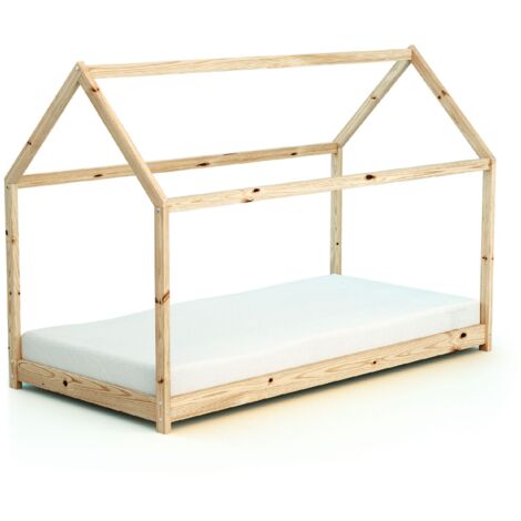 WEBABY - Lit cabane enfant en bois