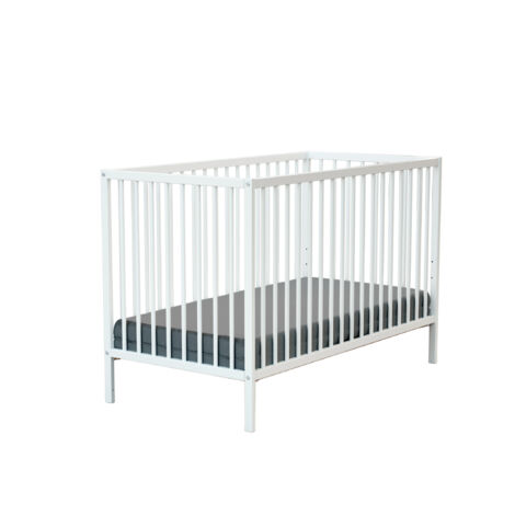 Lit bébé évolutif en bois hêtre 60x120 cm – Sommier réglable 3 hauteurs – Conformité norme EN 716-1 – Finition peinture acrylique – Webaby