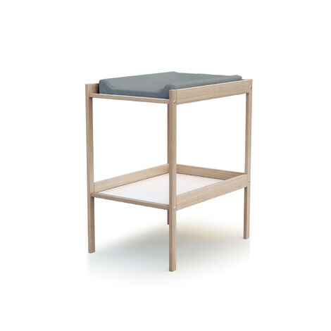 WEBABY Table à langer 1 étagère en bois