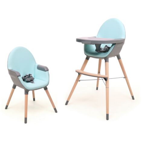 Chaise haute bébé évolutive – 2 hauteurs d'assise – Harnais 5 points – Tablette amovible réglable – Pour enfants de 6 mois à 3 ans – AT4 (1/5)