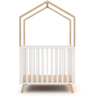 AT4 - Parc bébé évolutif cabane avec toit CONFORT en bois