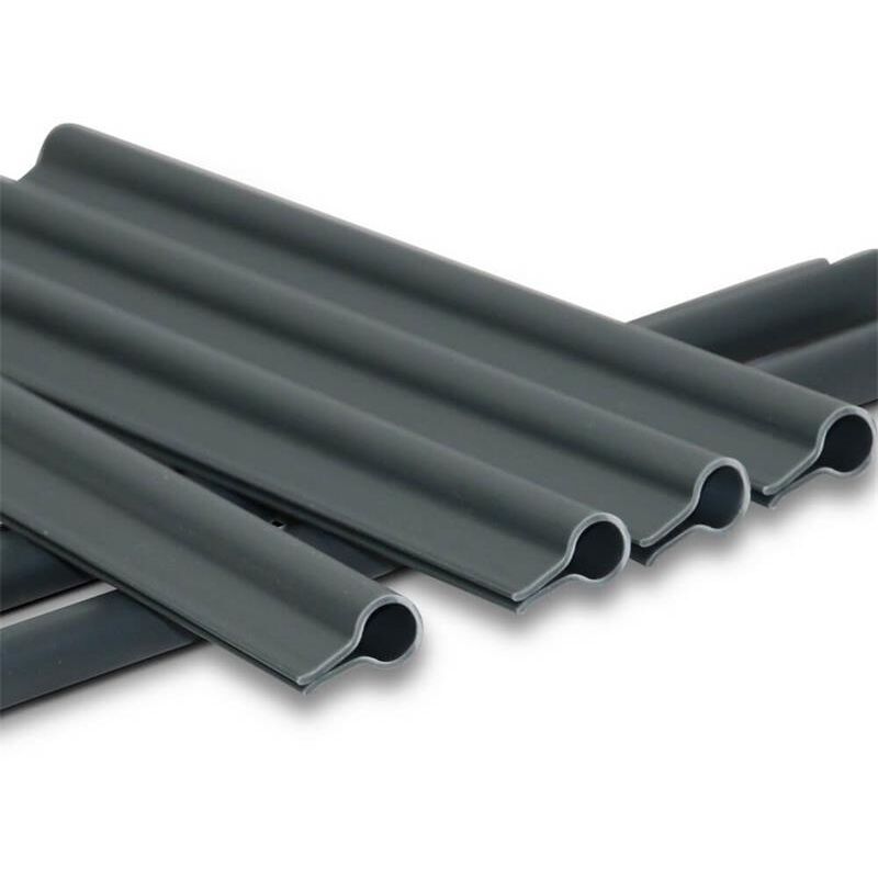 NOOR Klemmschienen Set - 15 Anthrazit Klemmleisten 19x1,5cm Für Sichtschutz