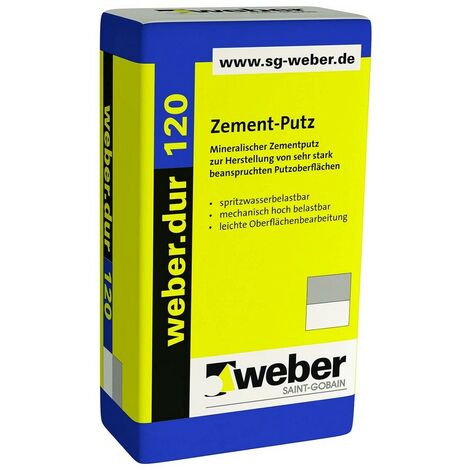 weber.dur 120 mineralischer Zement-Putz, 30 Kg
