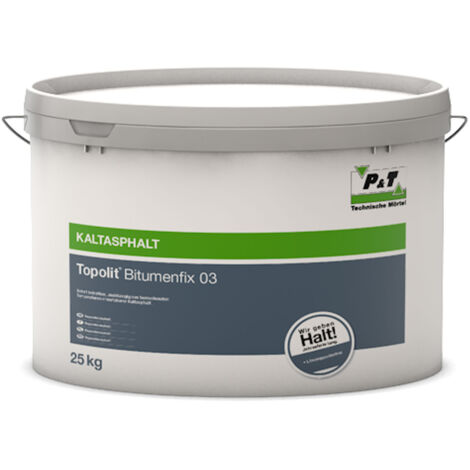 TOPOLIT Bitumenfix Reparaturasphalt Kaltasphalt 25 kg Körnung 0-3 mm