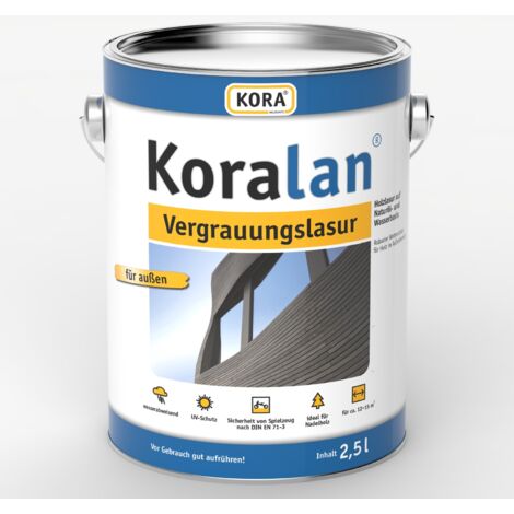 KORALAN Vergrauungslasur, Schiefer, 2,5 Ltr
