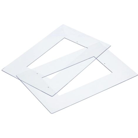 Unitec Tapetenschoner Tapetenschutz für 2-fach Geräte transparent