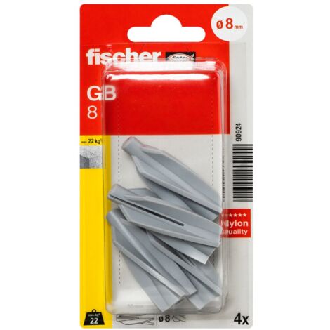 FISCHER 090924 Gasbetondübel GB 8, 4 Stk