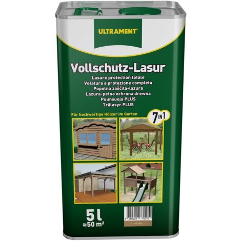 ULTRAMENT Vollschutz-Lasur 7-in-1, kiefer, Holzschutz, 5 Ltr (1/3)