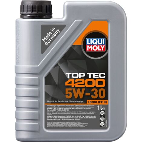 Liqui Moly Motoröl Top Tec 4200 SAE 5W-30 Longlife III 1 L Motoröle