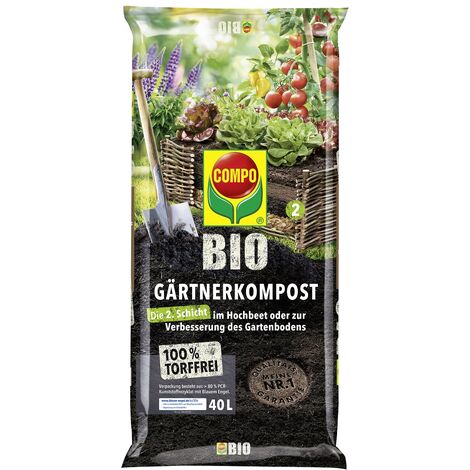 COMPO BIO Gärtner-Kompost torffrei, 40 Ltr (1/5)