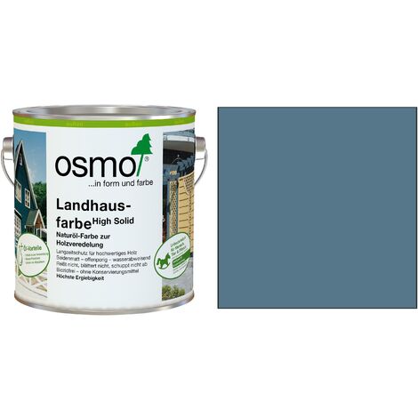 Osmo Landhausfarbe 750 ml taubenblau Holzschutzfarbe