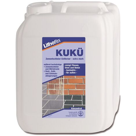 Lithofin KUKÜ Zementschleier-Entferner, extra stark 5 Liter Kanister