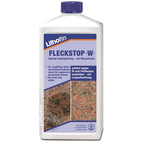 Lithofin Fleckstop W Spezialimprägnierung 1 Liter 09411