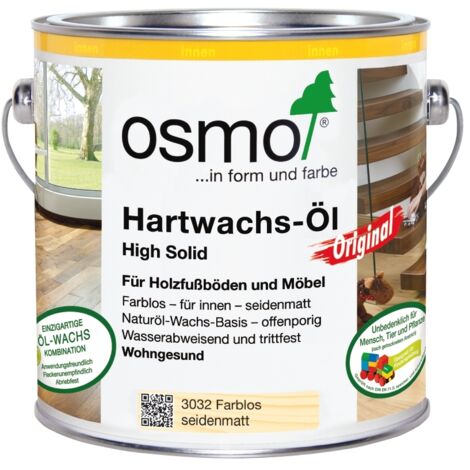 OSMO 3032 Hartwachs Öl Farblos 2,5 Ltr