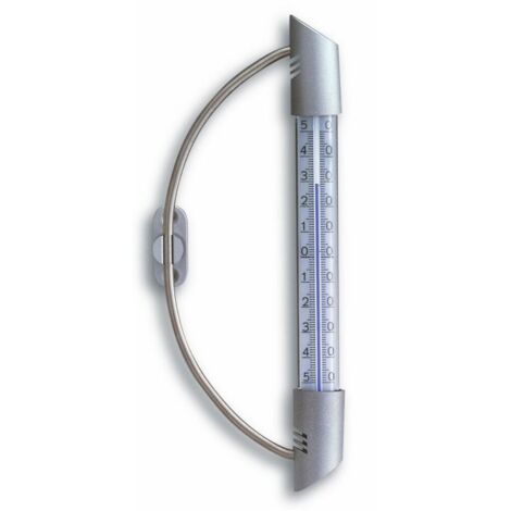 TFA Orbis Fensterthermometer Silber/Silber