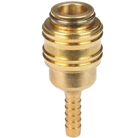 Einhell Schlauchverbindungsrohr 9mm Messing - Für Druckluftschläuche Mit 2 Schellen