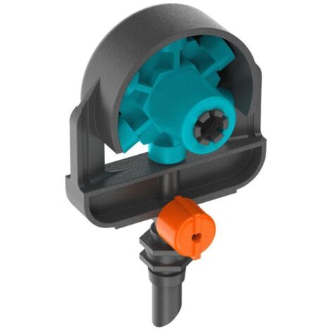 GARDENA Micro-Drip-System 6-Flächen-Sprühdüse: Zur Einstellung von 6 verschiedenen Sprühbildern, regulierbare Sprühreichweite, 2 Stück (13324-20)