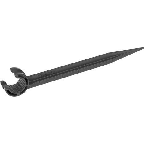 GARDENA Micro-Drip-System Rohrhalter: Zur Befestigung und Führung des Verteilerrohrs in der Erde, für Rohre mit 13 mm Durchmesser (1/2 Zoll), Inhalt: 10 Stück (13208-20) (1/10)
