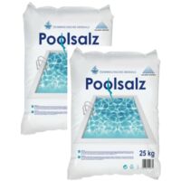 SALINEN AUSTRIA Poolsalz für Salzwasser-Pool & Schwimmbad, 2 x 25 Kg