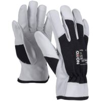 OX-ON Worker Supreme 2601, Lederhandschuhe mit Spandexrücken, Größe (10/XL), 1 Paar