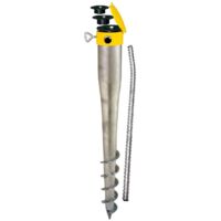 KRINNER 20040 Bodendübel Kompakt, Allround Set, Sonnenschirmständer incl. Eindrehstange, Reduzierhülsen