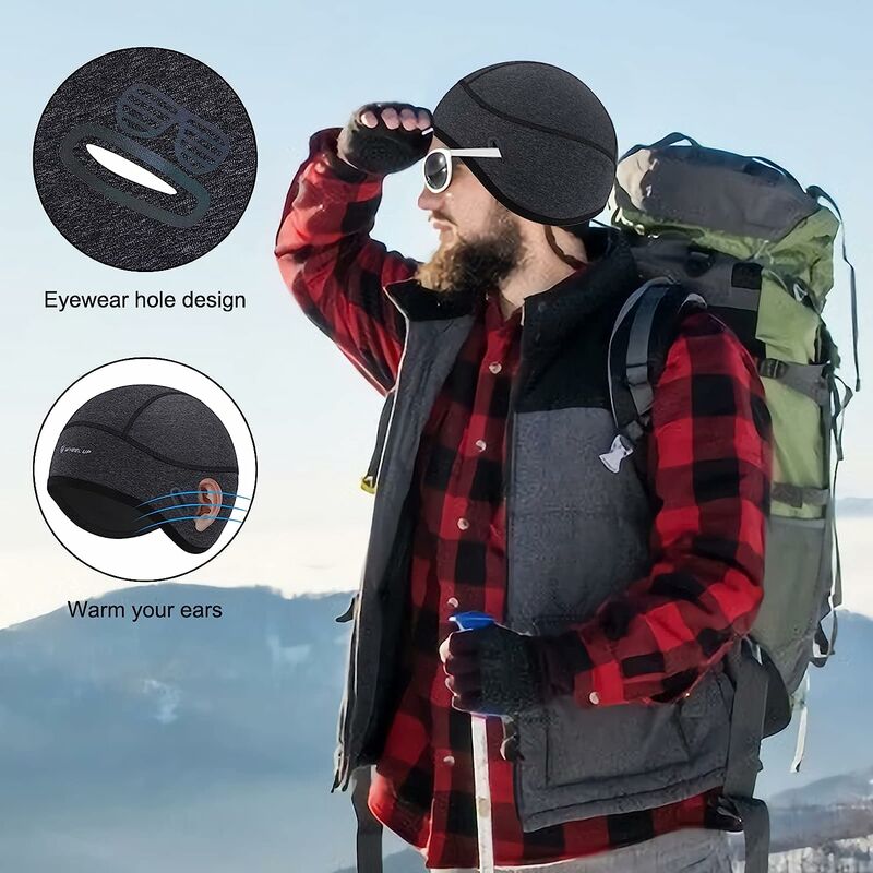 ouken Inverno Antivento cap Antivento con Cappuccio del Cappello Scraf della Copertura della Protezione per Il Riciclaggio del Motociclo della Bici della Bicicletta Sci Snowboard Grigio 
