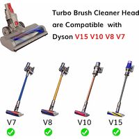Testa del pulitore della spazzola della turbina della testata guida a  motore compatibile con Dyson V15