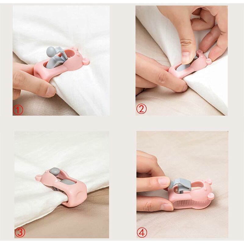 15 Pieces Quilt Cover Clip Christmas-Slip Needle-Free Duvet Cover Clips  Quilt Holder with High Clip Prevents Bunting and Moving of Duvet Fasteners