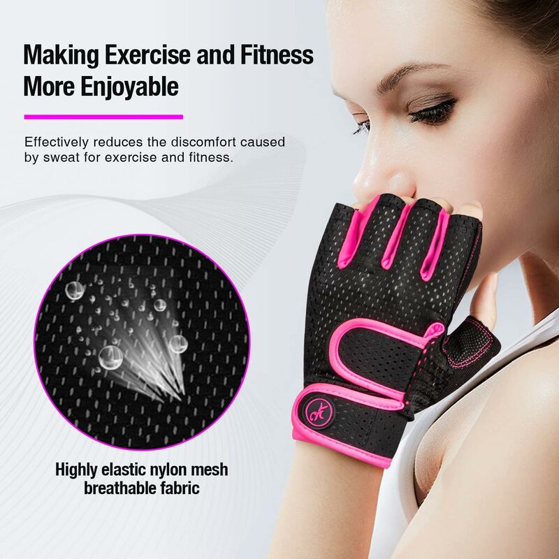 Workout Gloves For Men & Women, Lightweight Breathable Gym Gloves, Exercise  Weight Lifting Gloves, Cycling Gloves Curved Open Back For Fitness, Traini