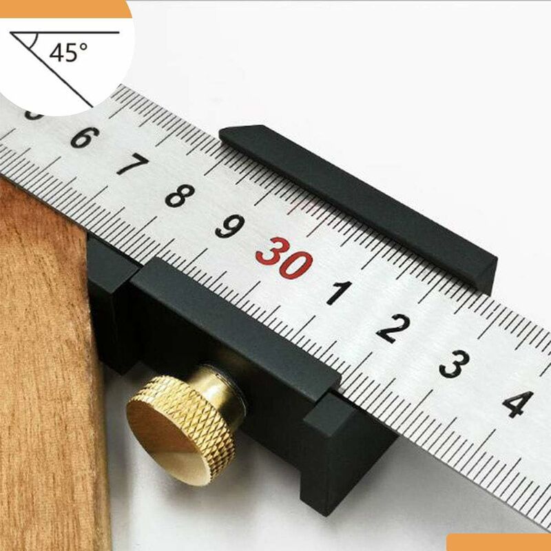 Stainless Steel Ruler Anti-rust Combination Square Measuring Ruler