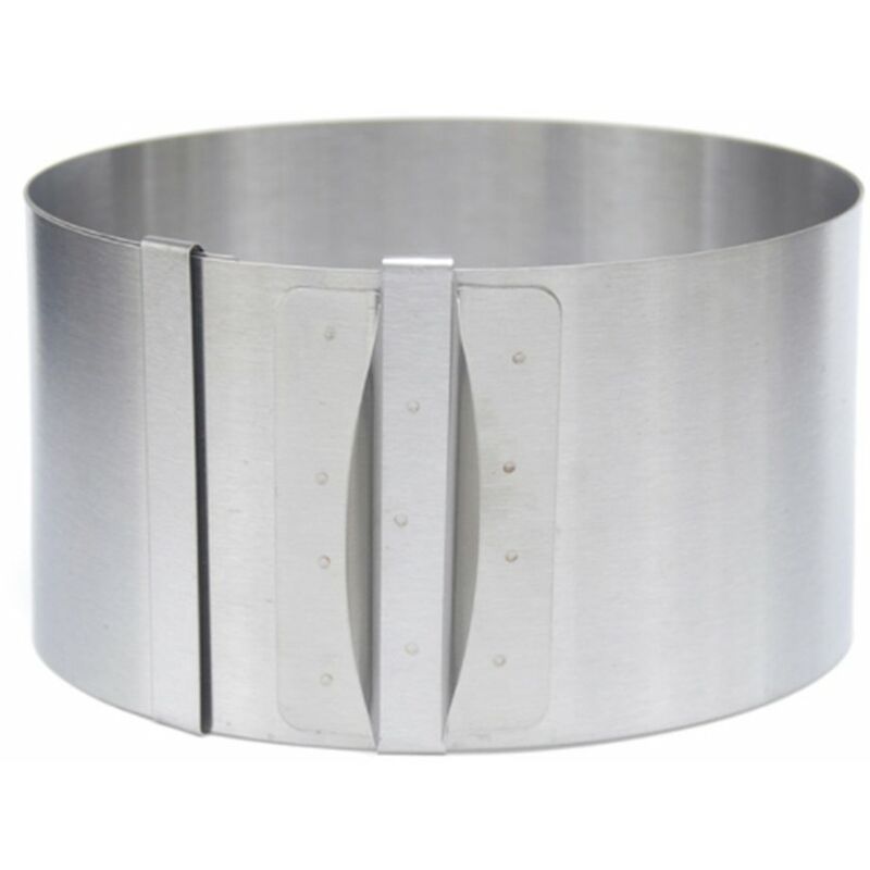 Expandable sponge cake ring 20-24cm cm in stainless steel - Deco, Furniture  for Professionals - Decoration Brands